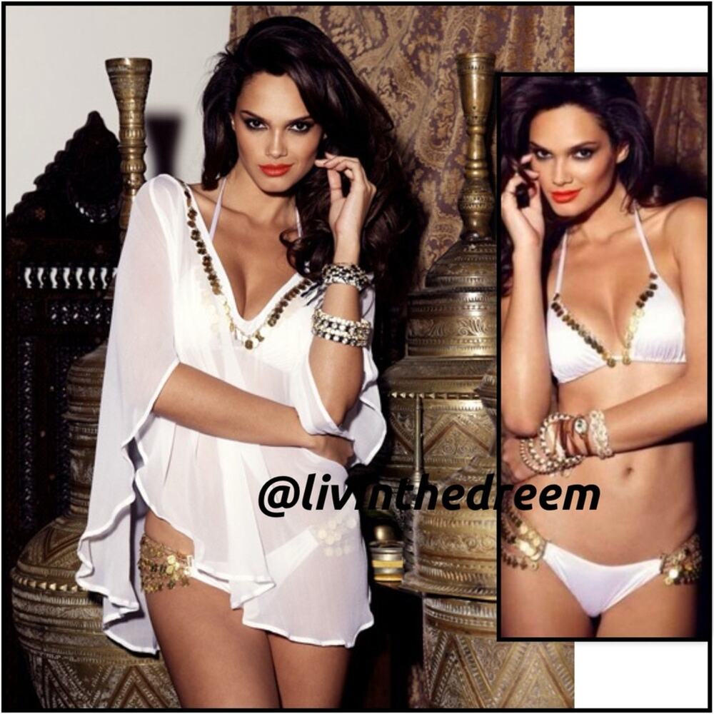 BEACH BUNNY HIPS DON'T LIE IN WHITE XL SET